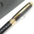 法國 S.T. DUPONT 都彭 LINE D Black lacquer & Gold 14K鋼筆（新款 MEDIUM系列）